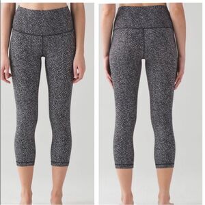 Lululemon Wunder Under Crop Leggings Women Size 10